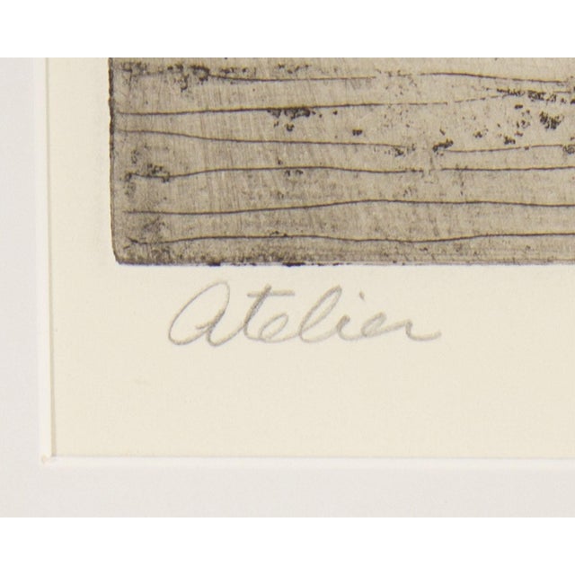 Late 20th Century “Atelier” Aquatint Print by Walter Sorge For Sale - Image 5 of 9