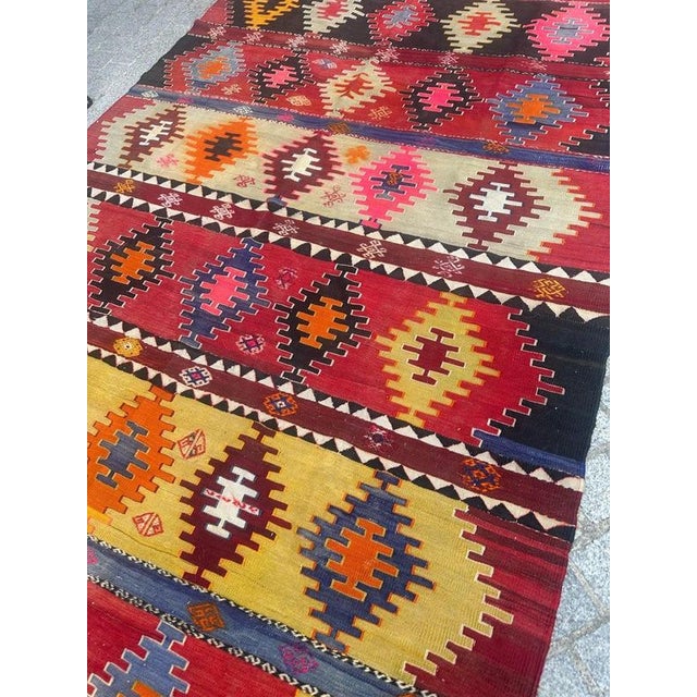 Mid-Century Turkish Anatolian Kilim, 1950s For Sale - Image 13 of 18