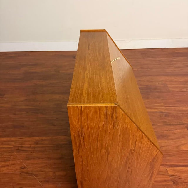 Nathan Furniture Nathan Furniture Vintage Teak Secretary Desk For Sale - Image 4 of 15