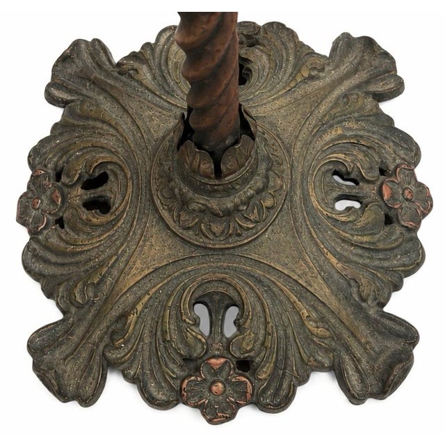Antique American Decorative Bridge Floor Lamp, Early 20th Century For Sale - Image 4 of 5