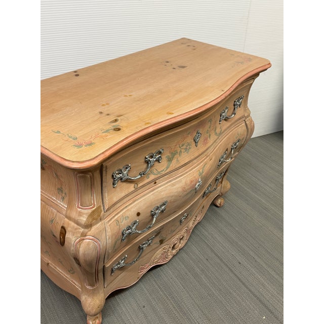 French Pulaski Furniture Bombe Chest of Drawers For Sale - Image 3 of 12
