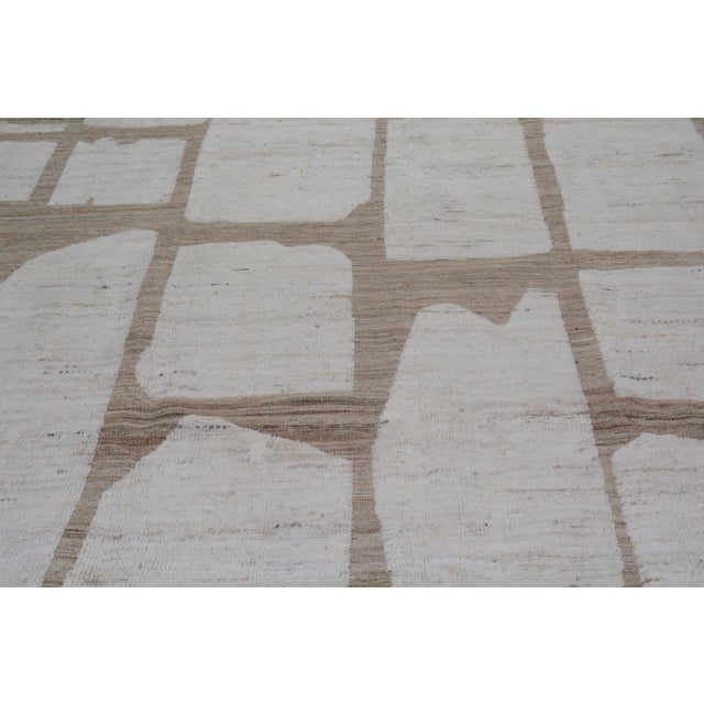 2010s Moroccan Hand Knotted Wool Rug, 9'10''x13'9" For Sale - Image 5 of 6