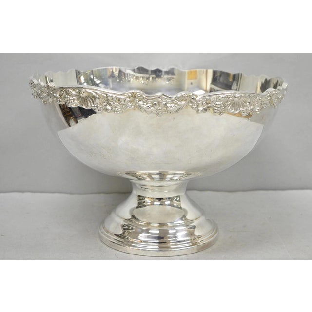 Mid 20th Century f.b. Rogers Victorian Silver Plated Bar Punch Bowl Ice Bucket Champagne Chiller For Sale - Image 13 of 13