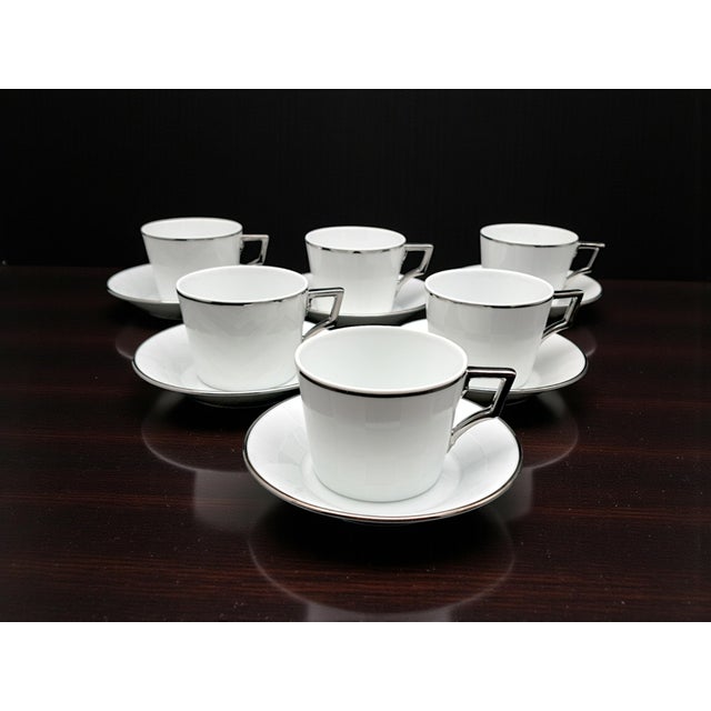 Argonauti Collection Luna Model Teacup by Richard Ginori for Vannozzi, 1990s, Set of 6 For Sale - Image 13 of 13