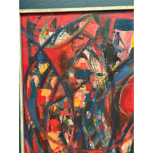 Rolf Andersson, Abstract Composition, 1950s, Oil on Plywood, Framed For Sale - Image 9 of 18