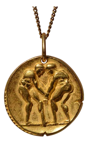 The 119th Street: Vintage Van Cleef and Arpels Georg Lenfant Gemini Zodiac Pendant
