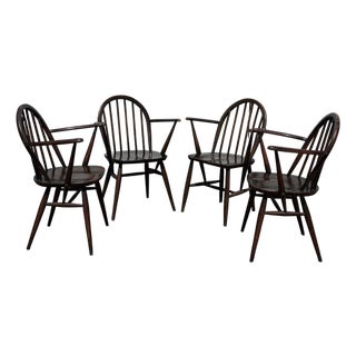 Vintage Windsor Dining Chairs from Ercol, 1960s, Set of 4 For Sale