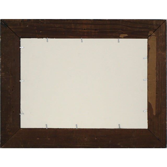 Paper Early 20th Century Pebble Beach Landscape Pastel For Sale - Image 7 of 7