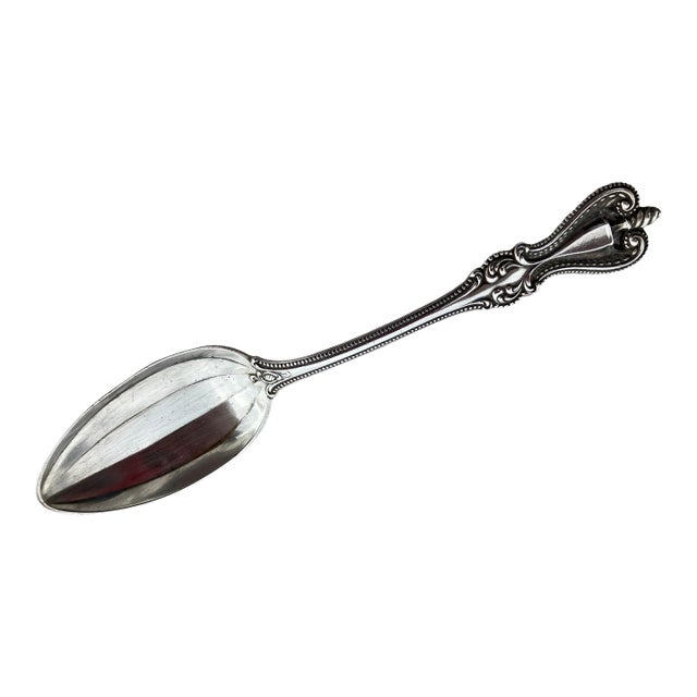 1906 Sterling Silver Teaspoon, Engraved With Name Grace, Delicate Shell Pattern For Sale