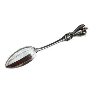 1906 Sterling Silver Teaspoon, Engraved With Name Grace, Delicate Shell Pattern