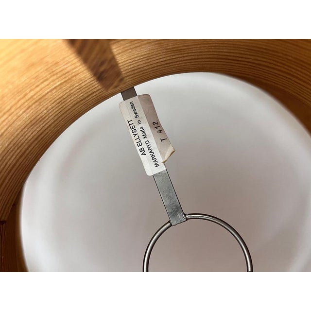 Mid-Century Modern Wooden Pendant Lamp by Hans-Agne Jakobsson, Sweden, 1960s For Sale - Image 15 of 16