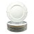 Noritake “Chandon, Platinum” Set of 8 Bone China Salad Plates For Sale