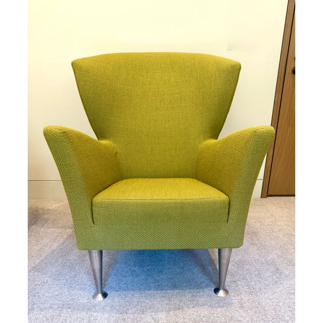 Contemporary Montis Castor Lounge Chair With Footstool/Ottoman by Gijis Papavoine For Sale - Image 3 of 9