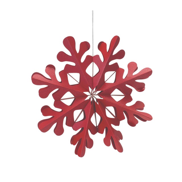 2020s Paper Snowflake Ornament (Set of 6) For Sale - Image 5 of 9