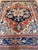 Antique Persian Serapi Carpet Handmade Oriental Rug Light Blue, Ivory, Rusty Red For Sale - Image 11 of 18