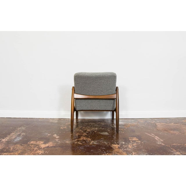 Mid-Century Grey Armchair by Edmund Homa, 1960s For Sale - Image 4 of 12