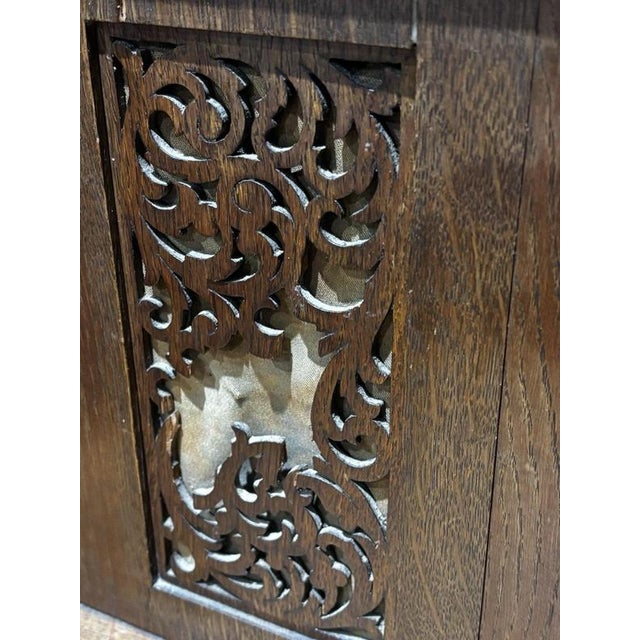 Large Victorian Oak Westminster Chime Clock from Winterthalder & Hoffmier For Sale - Image 15 of 18