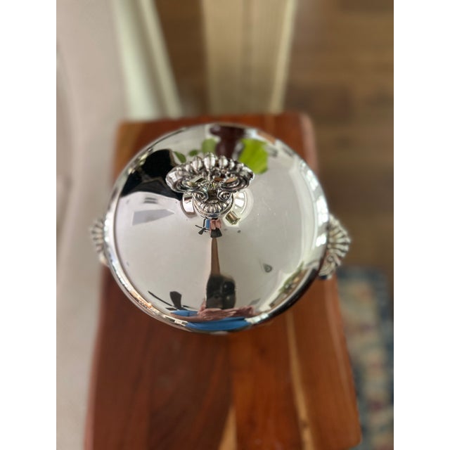 Metal F. B Rogers Ornate Silverplate Ice Bucket For Sale - Image 7 of 7