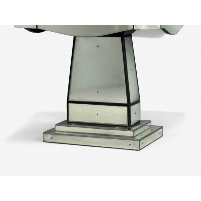 Mid-Century Modern Style, Painted Wood, Distressed Glass, Mirrored Nightstands For Sale - Image 11 of 14