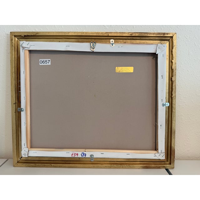 Seascape Oil Painting Signed Jian Ocean Waves Sunset, Impressionist Coastal Art For Sale - Image 9 of 9