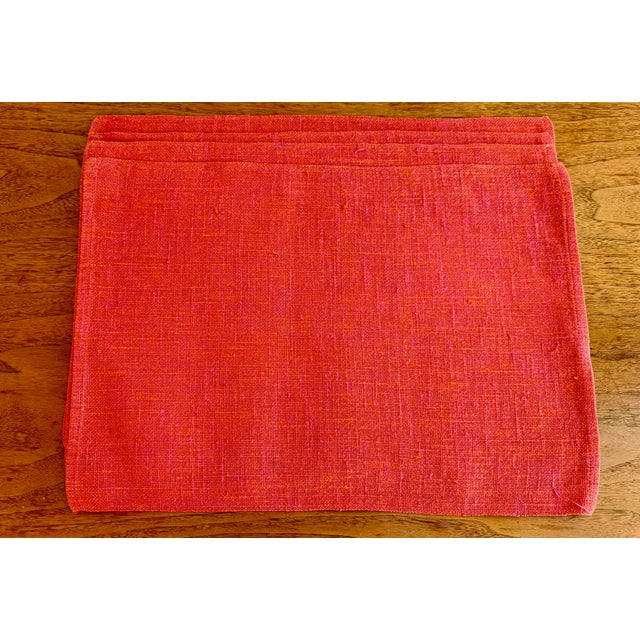 Ritva Puotila Vintage Mid-Century Dansk Ritva Puotila Linen Placements, Set of 4 For Sale - Image 4 of 11