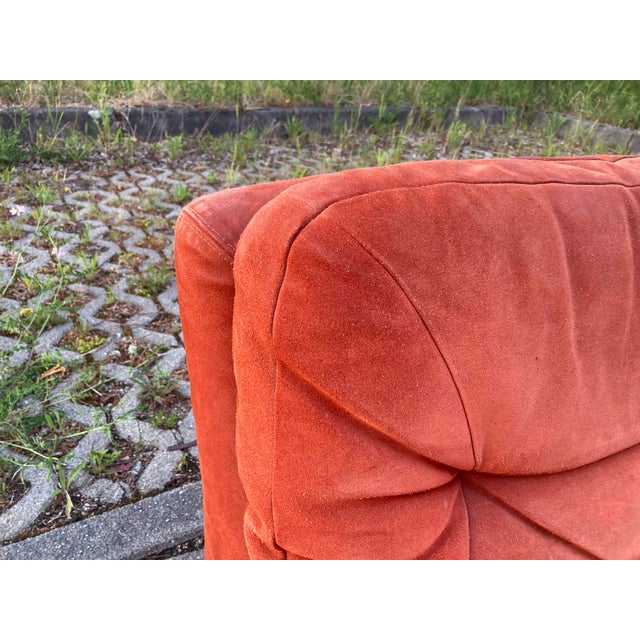 Vintage Velour Modular Sofa, 1970s, Set of 3 For Sale - Image 9 of 18