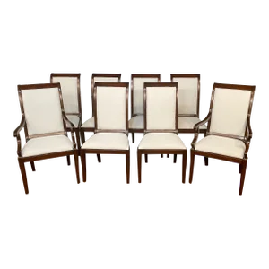 Set of 8 Sabre Leg Dining Chairs by Leighton Hall - Showroom Samples