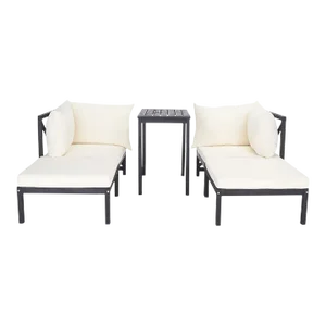 Ronson 5 Piece Sectional Set - Dark Slate Gray/Beige