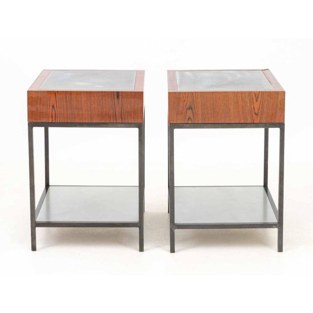 Wood George Nelson Style Side Tables, Pair For Sale - Image 7 of 8