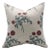 Fabdivine Handmade Block Printed Cushion Cover 14x36 Inch Linen Blend- Gulab For Sale