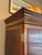Traditional Jonathan Charles Gentleman's Armoire. Warm mahogany wood, gold hardware, 1 hanging bar inside. Extra large...