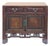 Vintage Chinese Carving Brown Drawers Side Table Credenza Cabinet For Sale