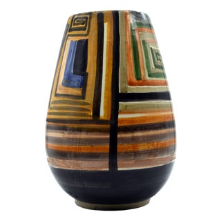 Tulip Striped Vase by Artema Galli For Sale