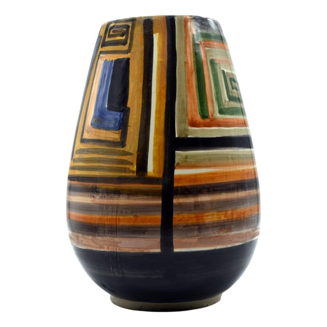 Tulip Striped Vase by Artema Galli For Sale