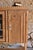 Rustic Art Deco Walnut Display Cabinet with Carved Decorations and Brass Details, 1930s For Sale - Image 3 of 11