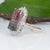 10Ct Bi-Color Tourmaline Ring With Lab Diamond Accents: Solid 14k Gold, 17x10mm, Size 6.75 For Sale In Columbus - Image 6 of 9