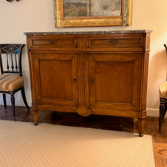 Miller and Arney Directioire Marble Top Server, Ca. 1800 For Sale - Image 4 of 9