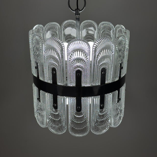 1960s Large Vintage Crystal Chandelier from Kaiser Leuchten, Germany, 1960s For Sale - Image 5 of 18