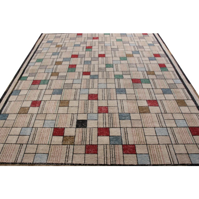 Mid-Century Modern Rug & Kilim’s Broadway Rug in Cream, 5x7 For Sale - Image 3 of 6