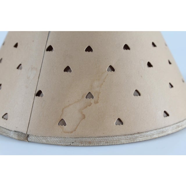 Small Vintage Table Lamp in Brass with Punched-Paper Shade by Hans Bergström, Denmark, 1940s For Sale - Image 10 of 13