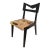 Mid-Century Funky Art Deco Black Painted Decorative Side Chair For Sale
