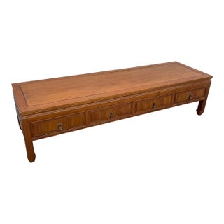 Taiwanese Ming Style Walnut Coffee Table by Ricardo Lynn For Sale