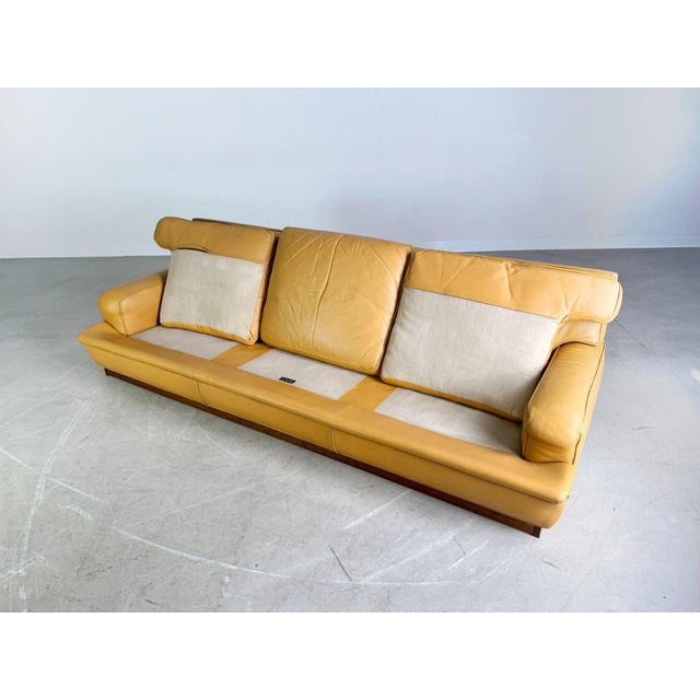 Mid-Century Three-Seater Sofa in Leather by by Arne Norell, Mexico For Sale - Image 10 of 13