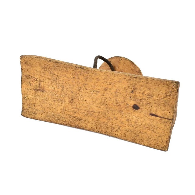 African Early 20th Century Turkana Wood Headrest with Strap Kenya For Sale - Image 3 of 4