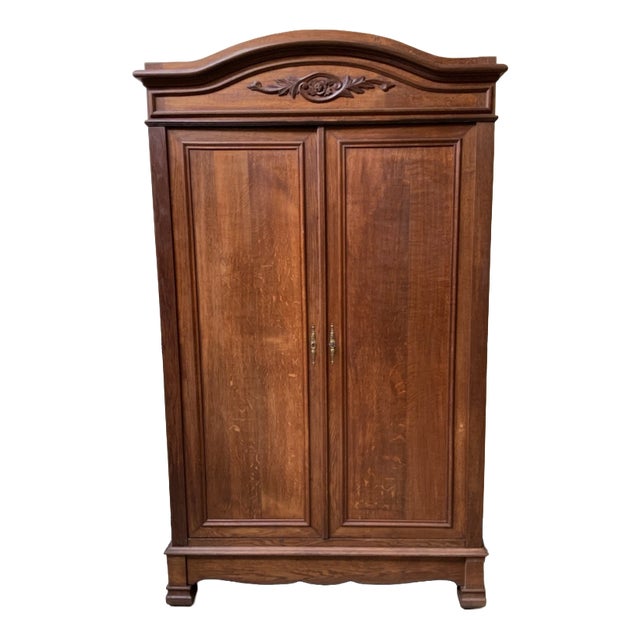 Antique Art Nouveau Wardrobe, 1900 For Sale