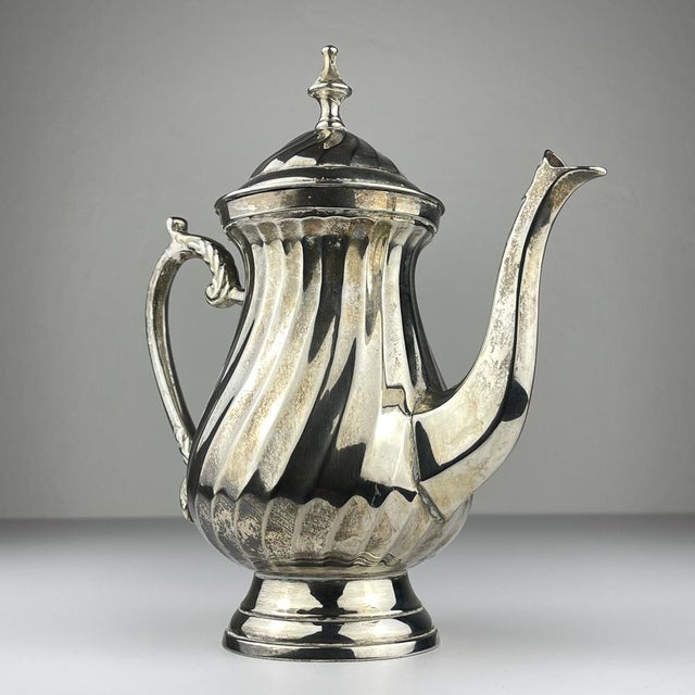 Vintage Silver Plated Coffee Pot by Royal Sheffield, England, 1950s For Sale - Image 15 of 15