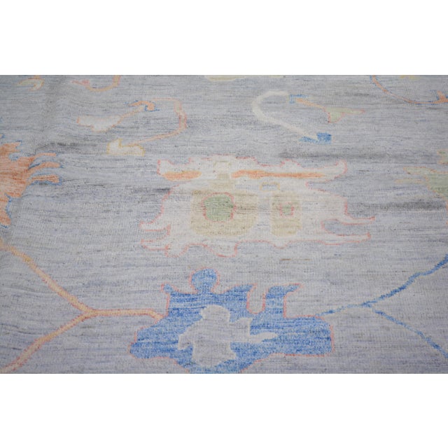 Contemporary Contemporary Oushak Hand Knotted Wool Rug,11'7"X14'6" For Sale - Image 3 of 6