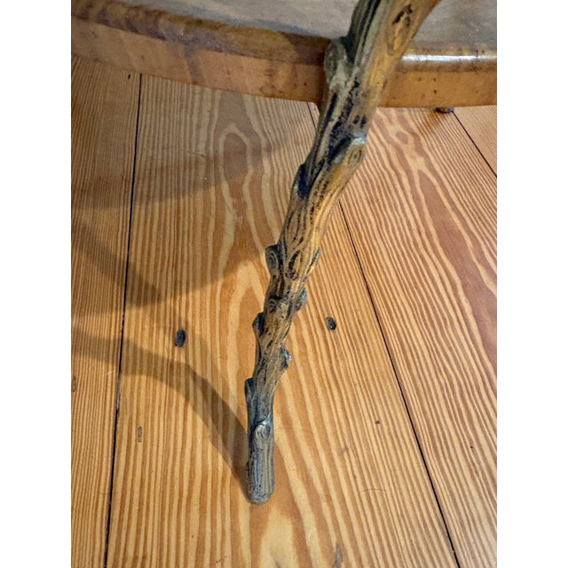 Maison Bagues Two Tier Walnut Dore Faux Bois Side Table For Sale In New York - Image 6 of 10