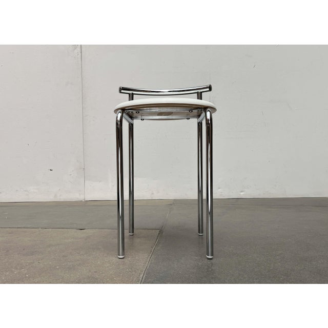 Silver Mid-Century Modern Space Age German Stool from Werzalit, 1960s For Sale - Image 8 of 18