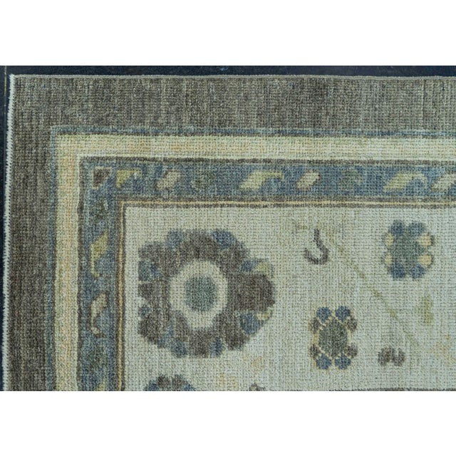 Turkish Oushak Rug 9' x 12'7" #19395 For Sale In Houston - Image 6 of 8